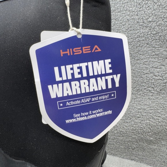 Hisea Boots Mens Size 13 Black Neoprene Waterproof Rubber Rain Work Outdoor - Picture 2 of 15